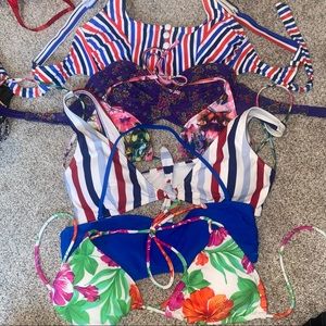 Size L 6 bikini top bundle